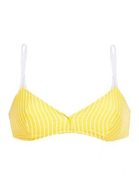 Solid and Striped x Issimo bikini top yellow white
